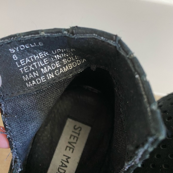 Steve Madden Black Booties - Picture 6 of 7